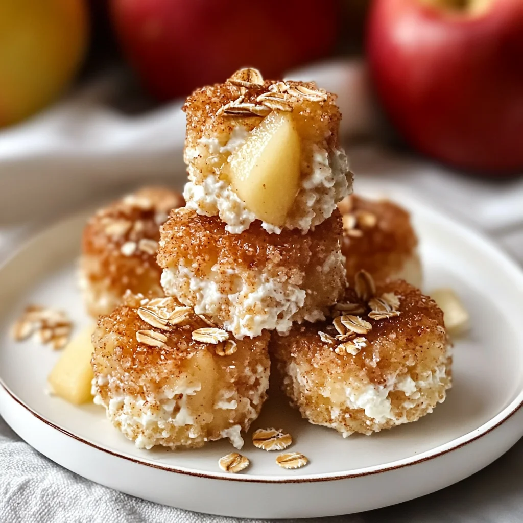 Cinnamon Apple Cottage Cheese Bites
