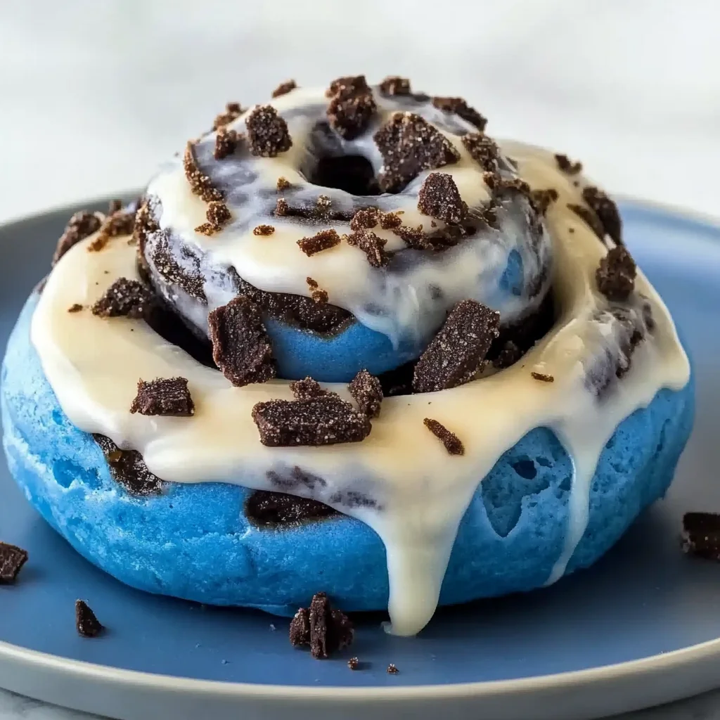Cookie Monster Cinnamon Rolls