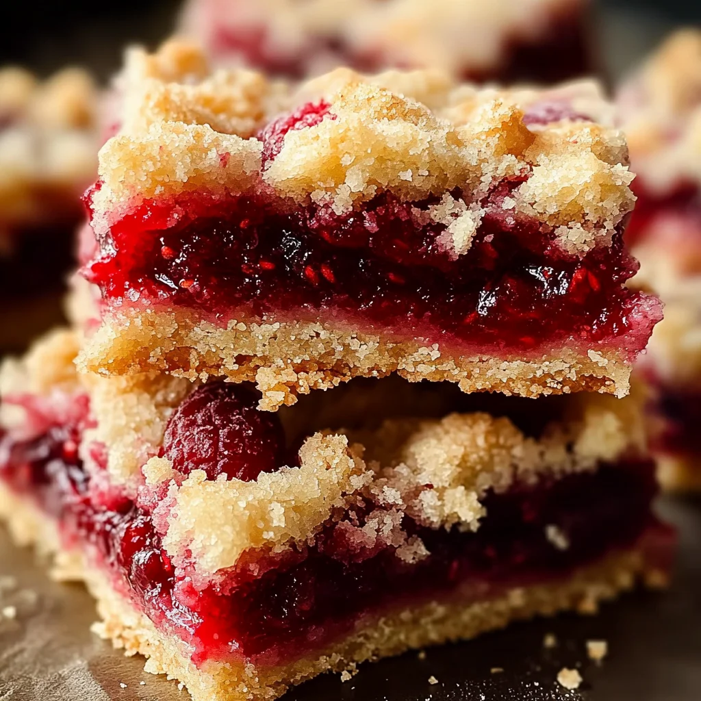 Fabulous Five Ingredient Raspberry Bars