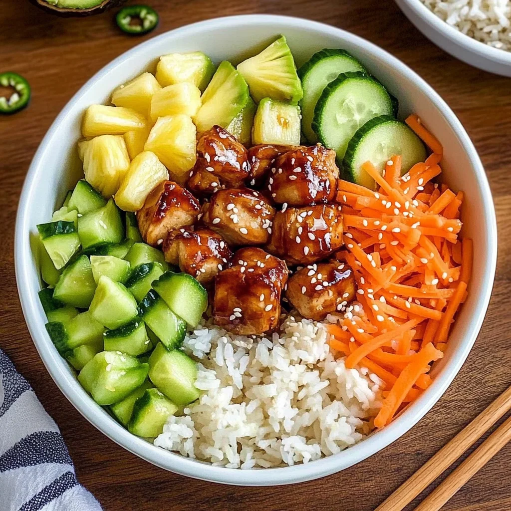 Hawaiian Chicken Poke Bowl