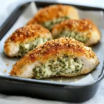 Healthy Pesto Stuffed Chicken Breast