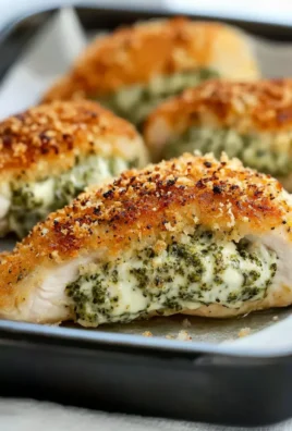 Healthy Pesto Stuffed Chicken Breast