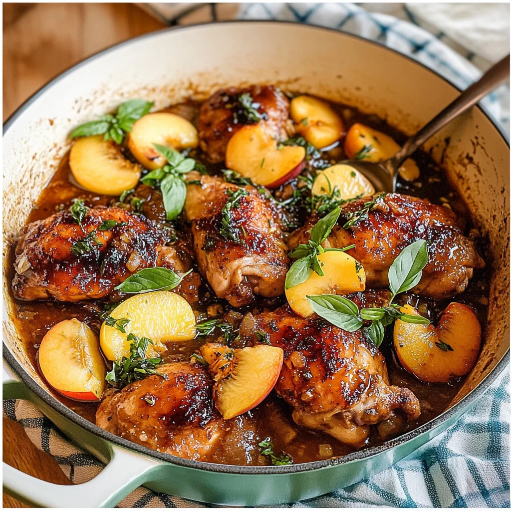 Honey Butter Peach Chicken