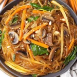 Japchae (Korean Glass Noodle Stir Fry)