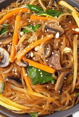 Japchae (Korean Glass Noodle Stir Fry)