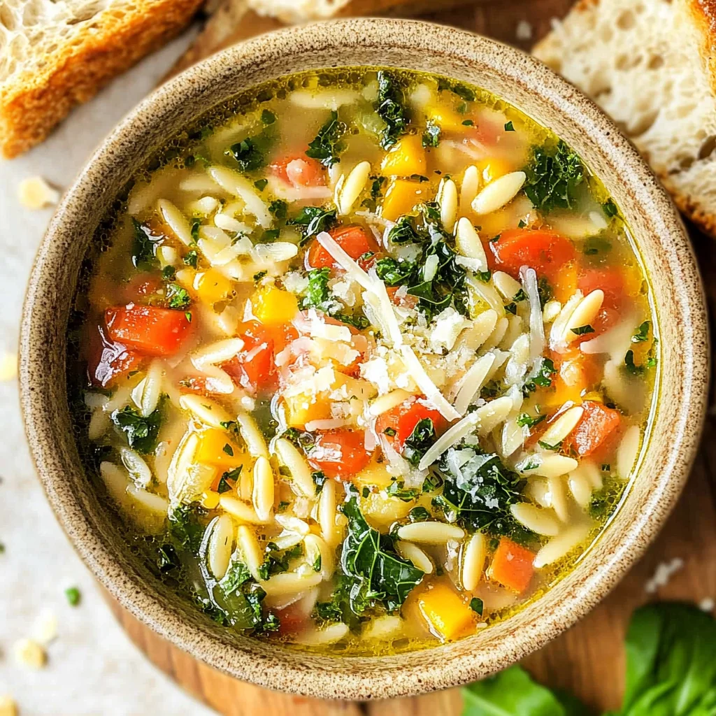Mediterranean Orzo Soup