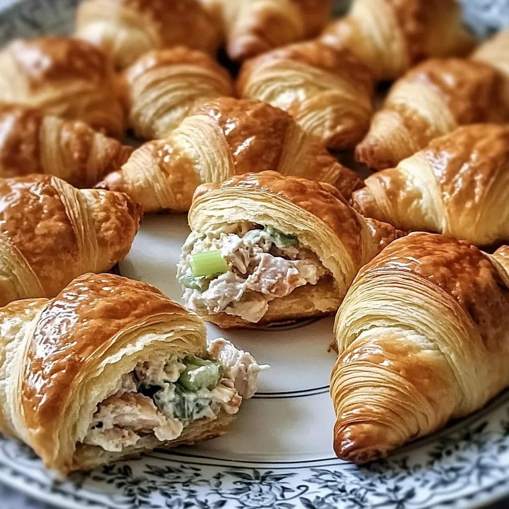 Mini Chicken Salad Croissant Sandwiches