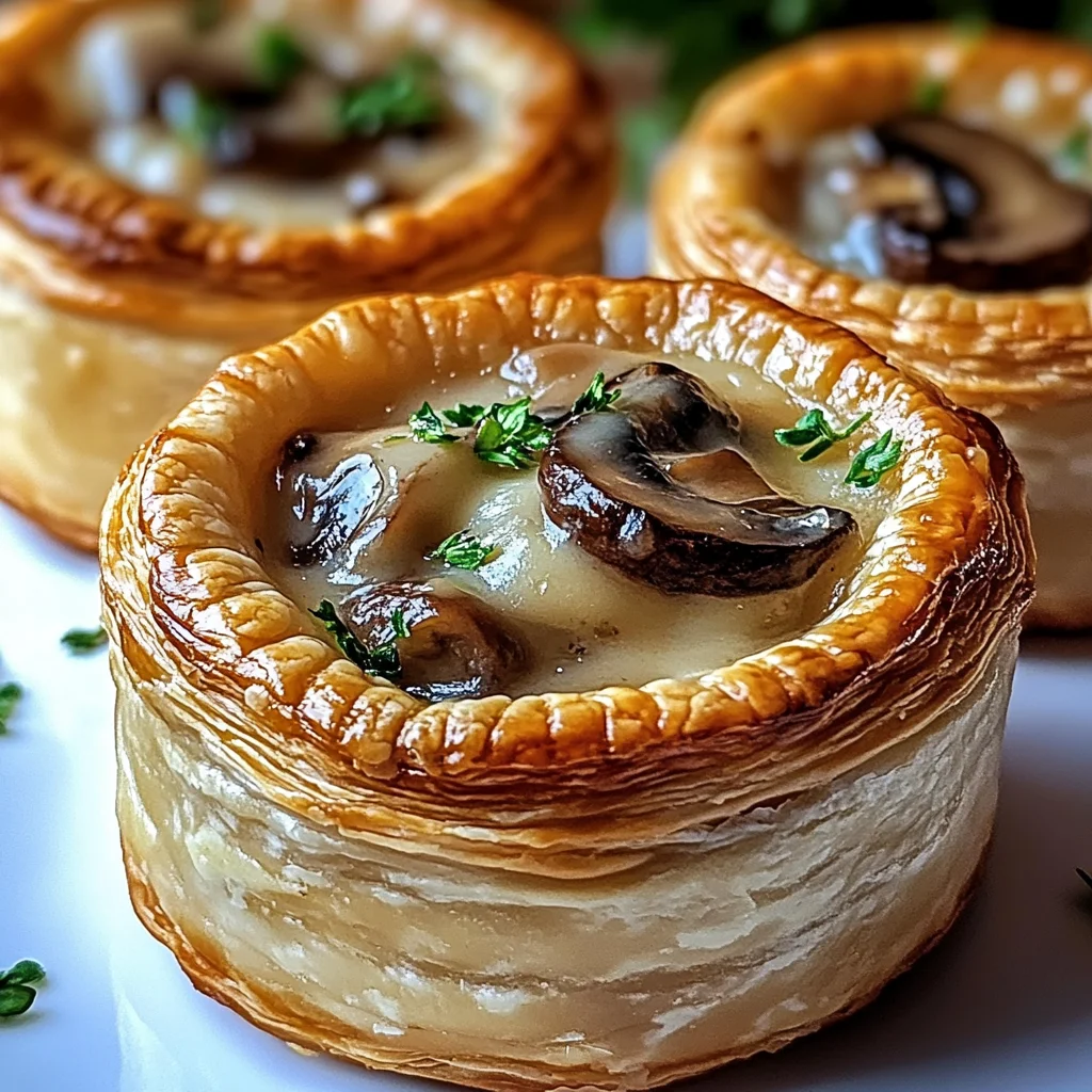Mini Mushroom & Gruyère Pot Pies
