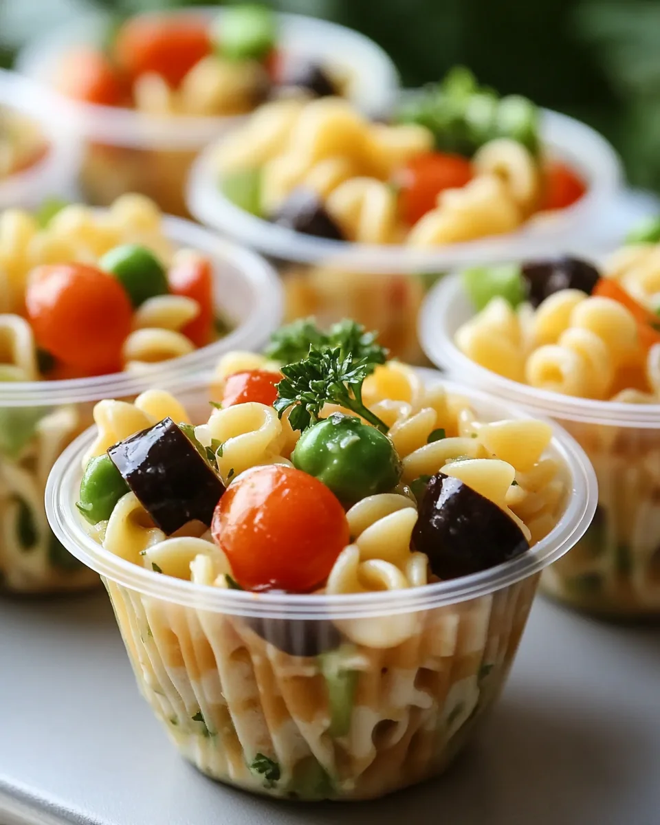 Pasta Salad Cups Recipe