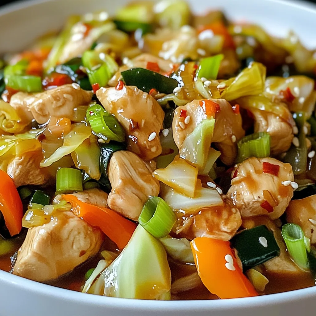 Quick Chicken Cabbage Stir-Fry