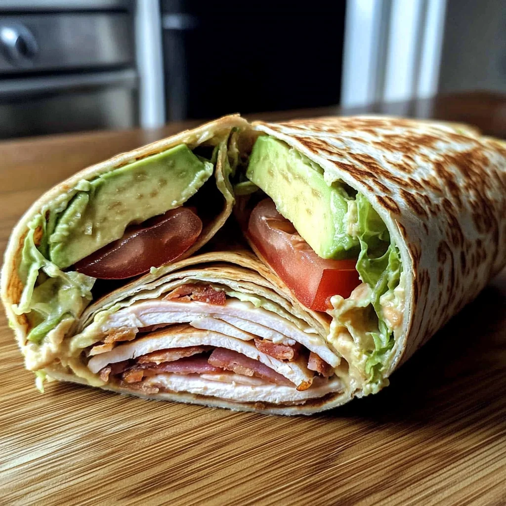 Scrumptious Turkey Avocado Club Wrap: 10-Minute Lunch Bliss