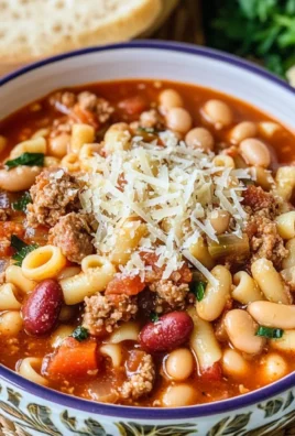 Spicy Italian Sausage Pasta e Fagioli