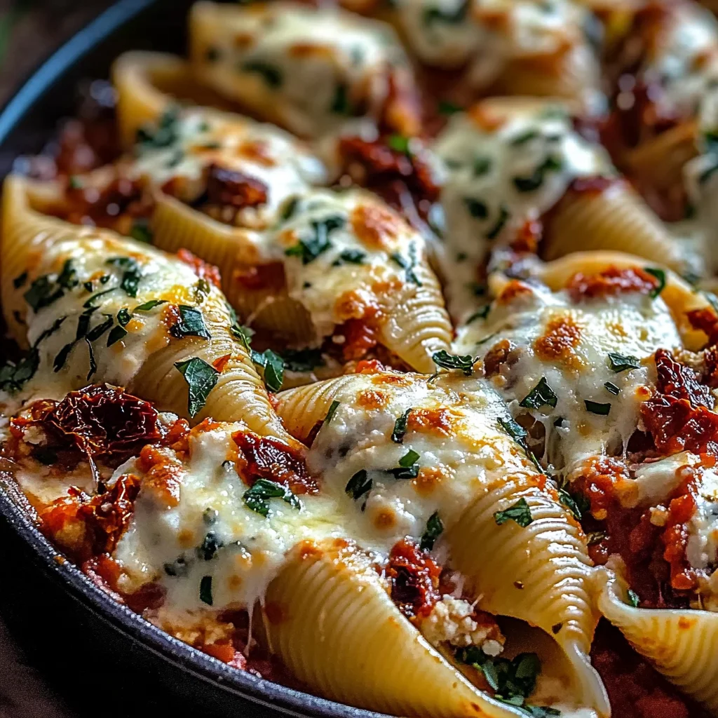 Sun-Dried Tomato and Ricotta Stuffed Shells
