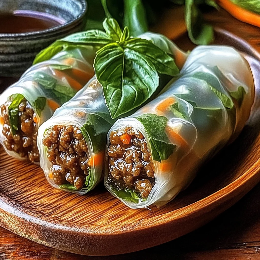 Thai Basil Beef Rolls That Will Spice Up Your Weeknight Dinner