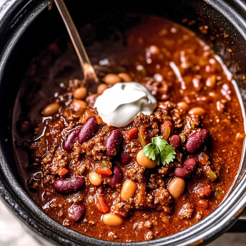 The BEST Easy Slow Cooker Chilli Con Carne
