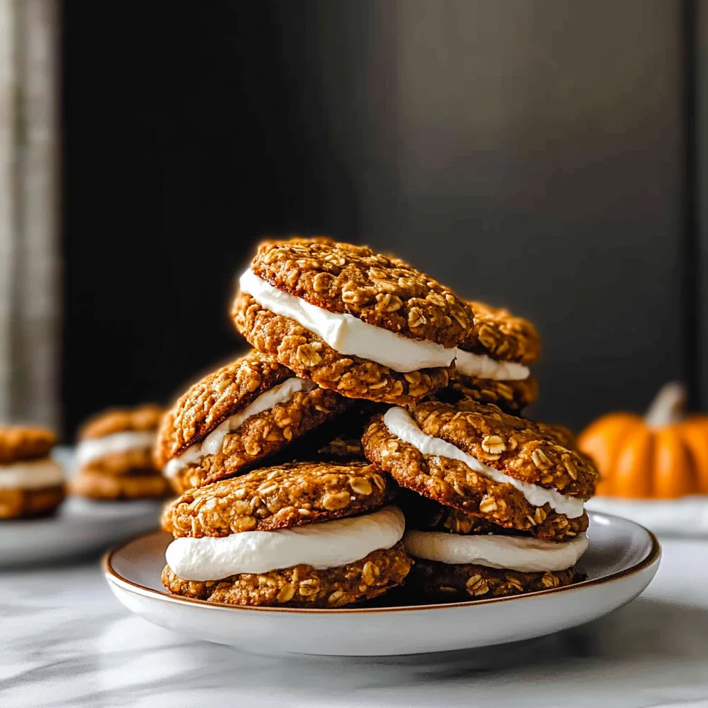 pumpkin oatmeal cream pies