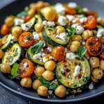 Best Roasted Zucchini Chickpea Salad