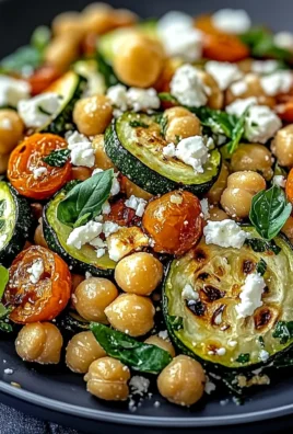 Best Roasted Zucchini Chickpea Salad