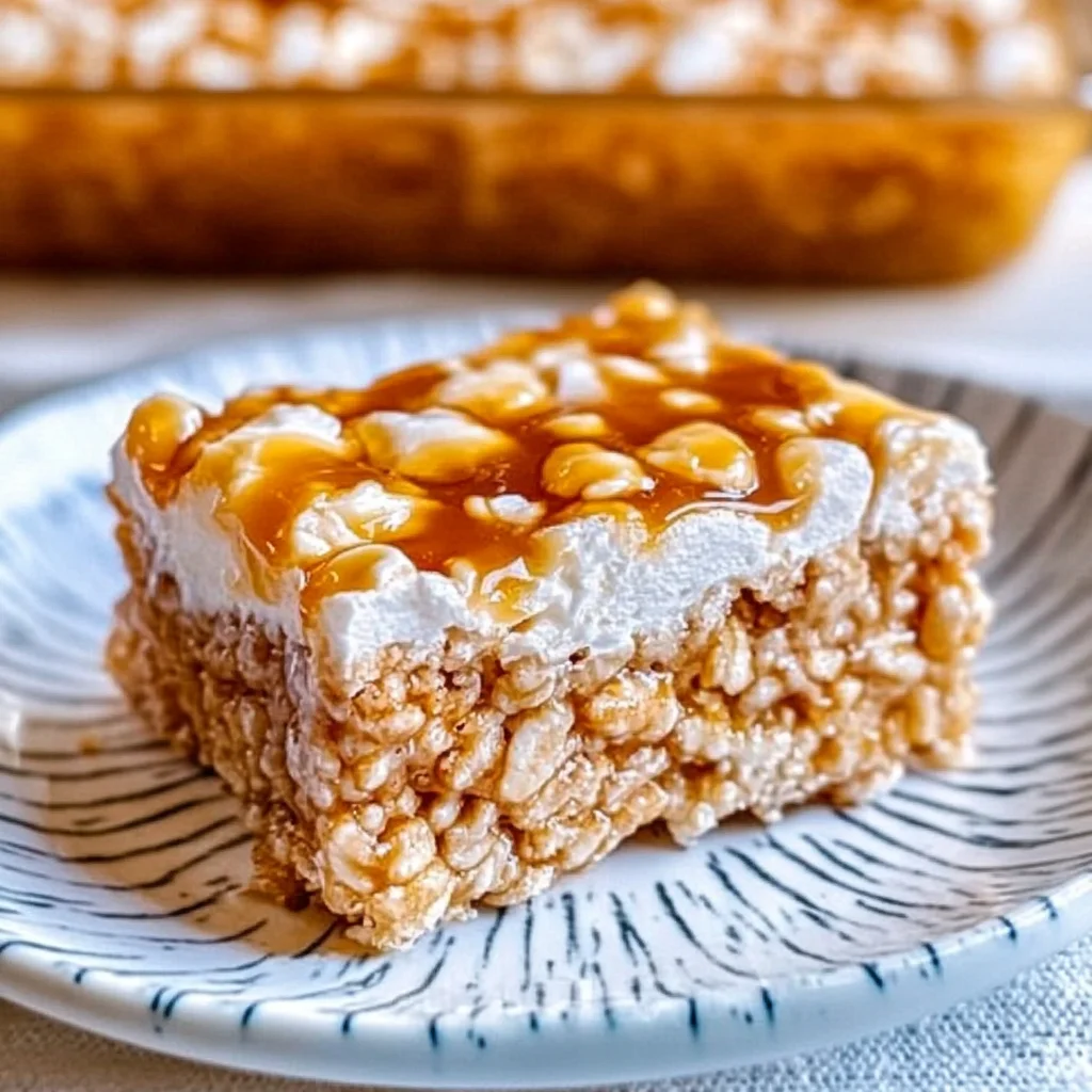 Brown Butter Dulce de Leche Rice Krispie Treats