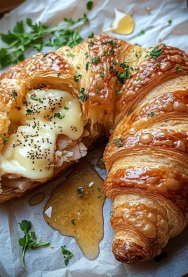 Buttery Garlic Baked Croissants with Turkey & Havarti Recipe