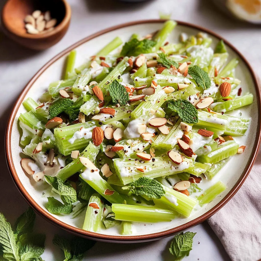 Celery Salad with Greek Yogurt Dressing