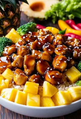 Chicken Teriyaki Pineapple Bowls Recipe