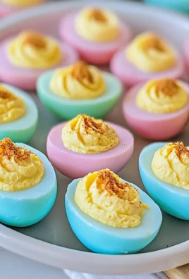 Colored Easter Deviled Eggs