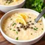 Creamy Lemon Chicken Orzo Soup