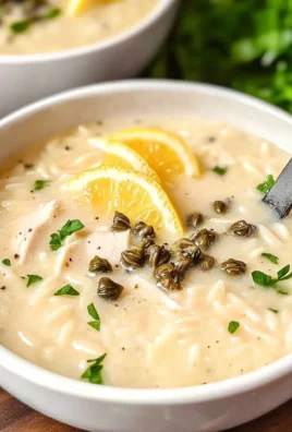Creamy Lemon Chicken Orzo Soup