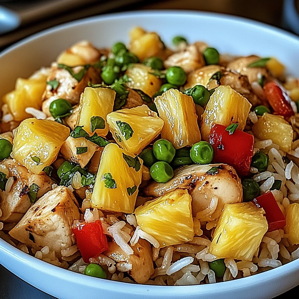 Create a Flavorful Pineapple Chicken Rice in Just 5 Steps!
