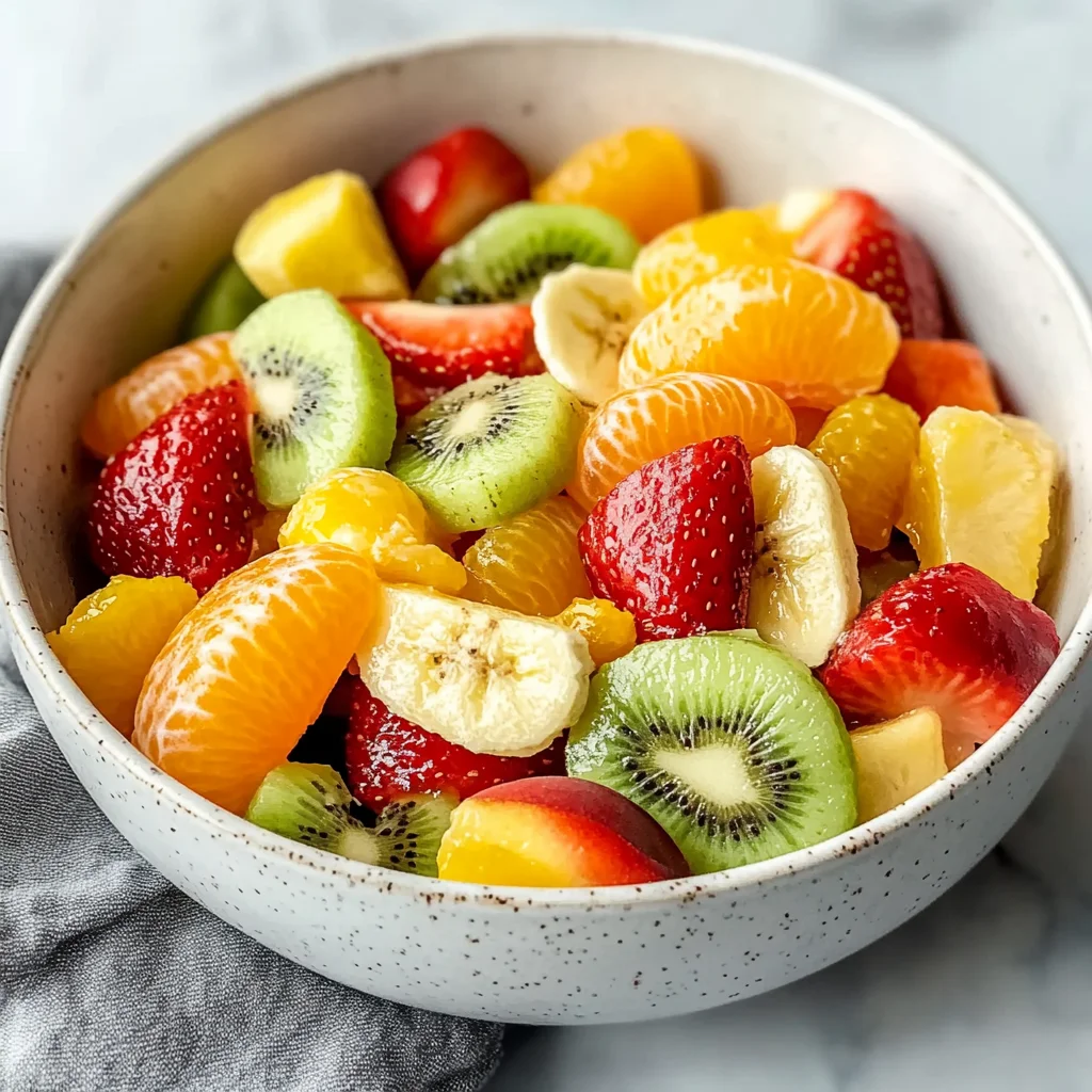 Delicious Easter Fruit Salad with Peach Pie Filling
