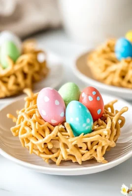 Easter Egg Peanut Butter Haystacks