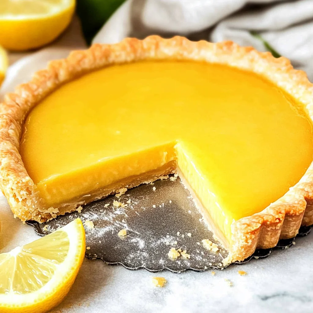 French Lemon Tart W/ Lemon Curd