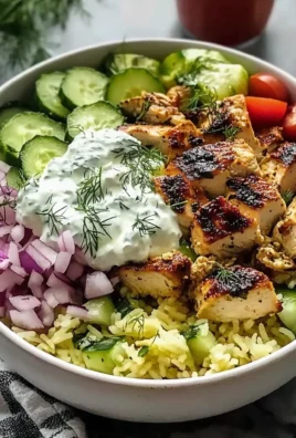 Garlic Mediterranean Chicken Bowl