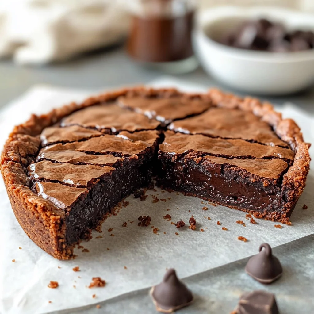 Gooey Brownie Pie
