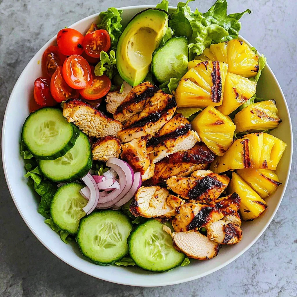 Grilled Pineapple Chicken Salad