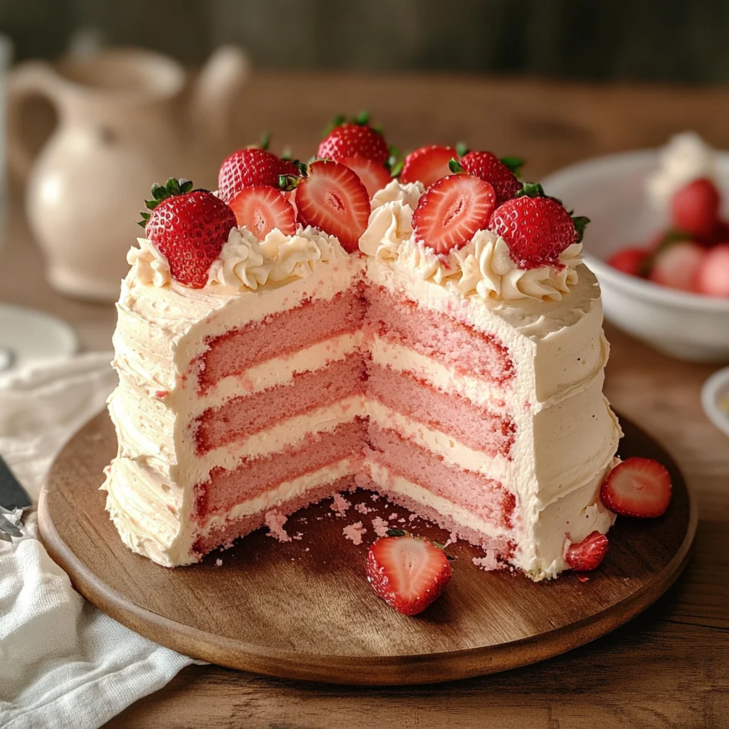 Homemade Strawberry Cake