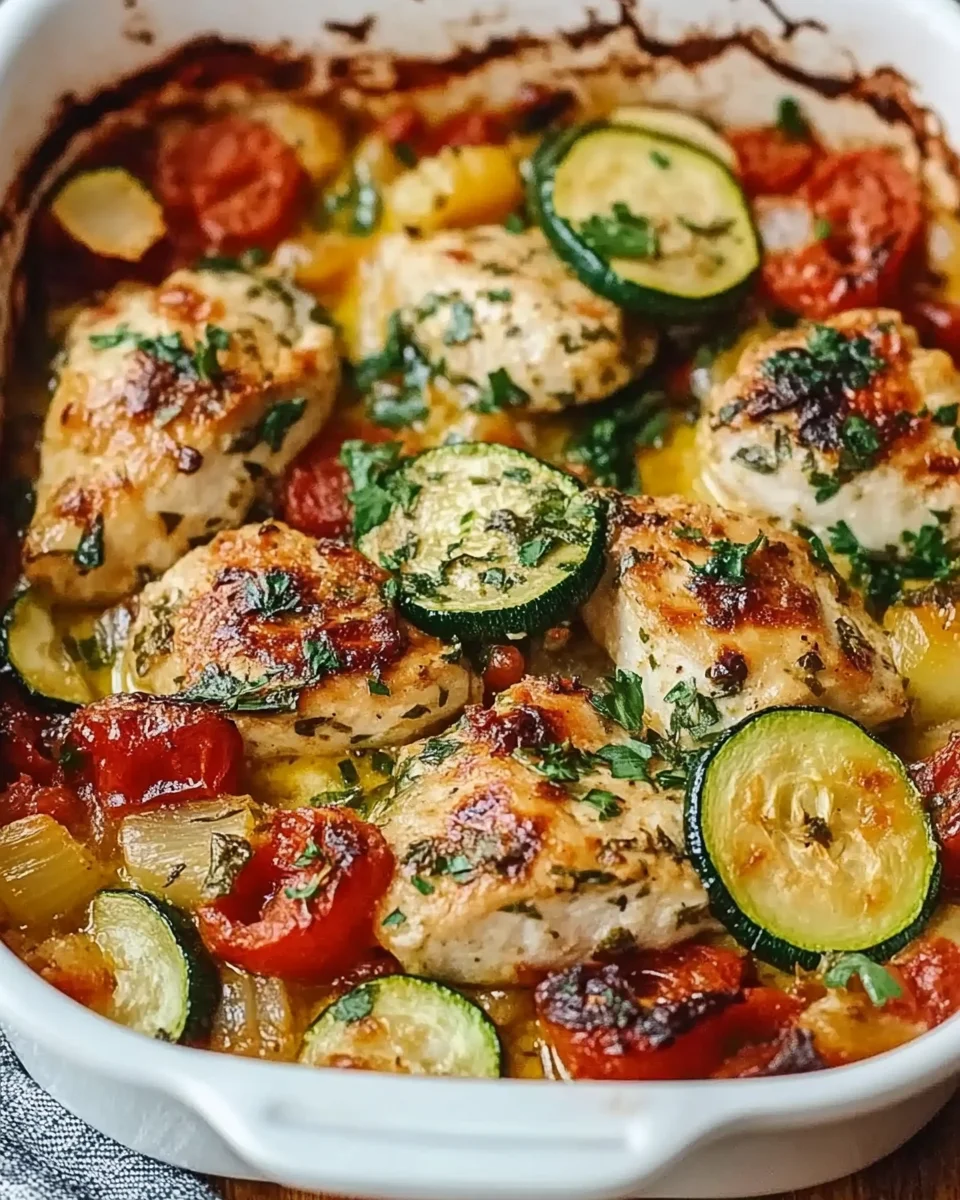 Mediterranean Chicken Zucchini Bake: A Flavorful Weeknight Favorite