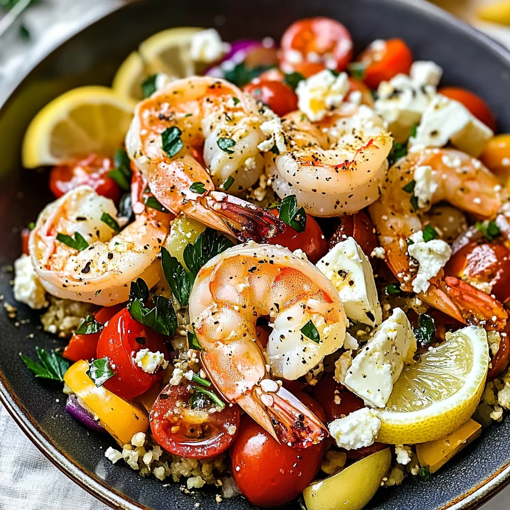 One-Pan Mediterranean Shrimp & Feta