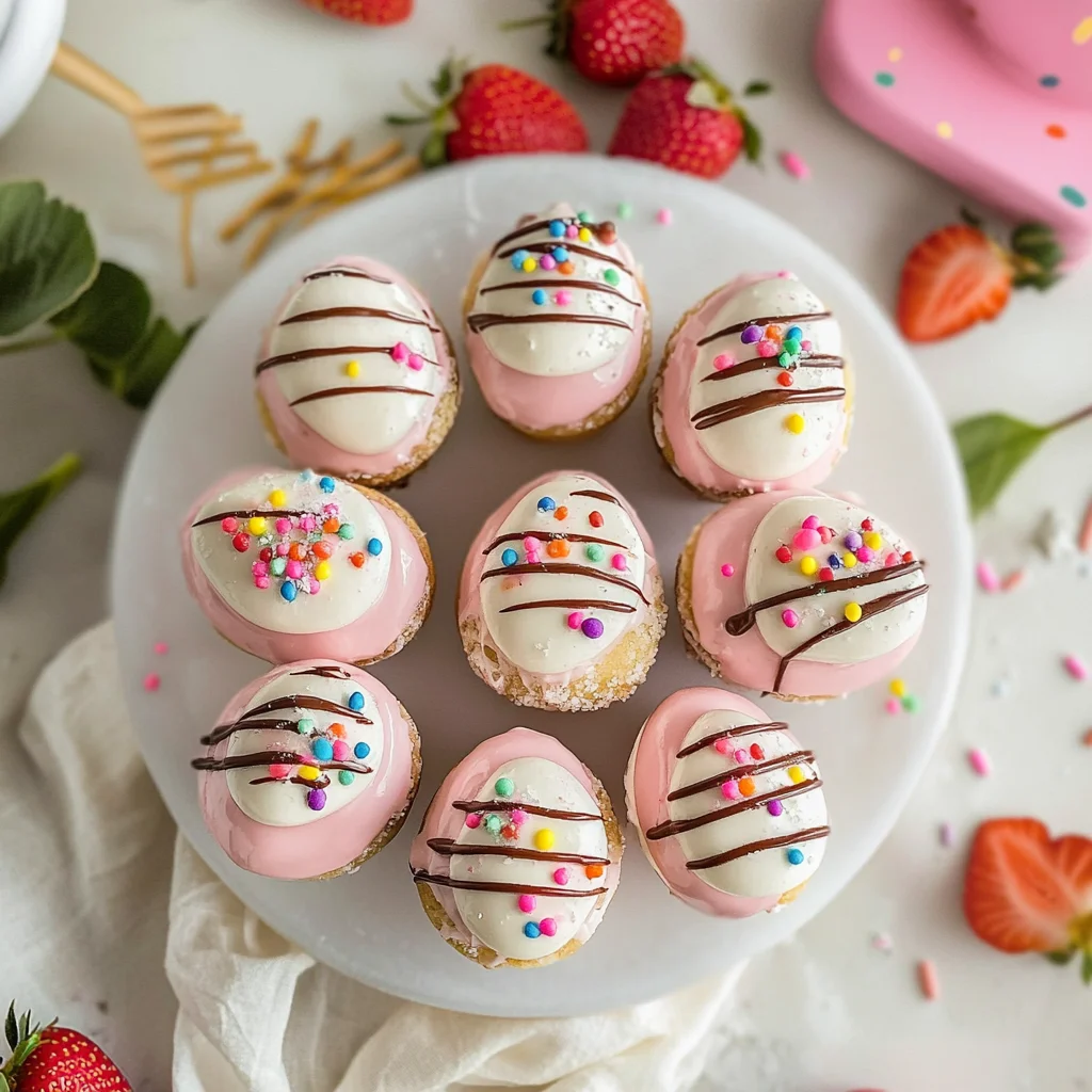 Strawberry Cheesecake Easter Egg Bites