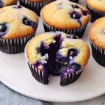 Sweet Greek Yogurt Blueberry Muffins