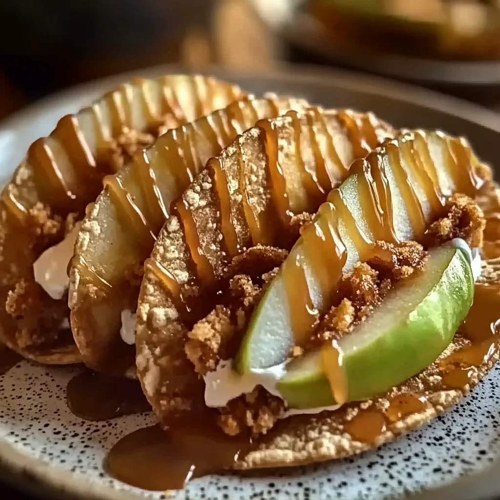Apple Cheesecake Tacos