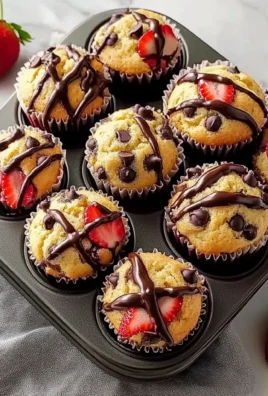 Bakery-Style Strawberry Chocolate Chip Muffins