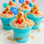 Beach Bear Pudding Cups