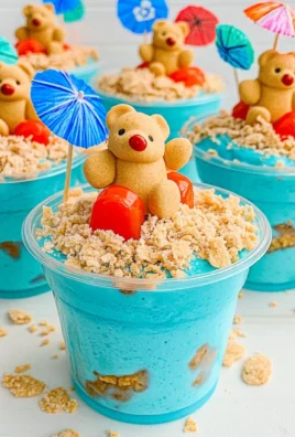 Beach Bear Pudding Cups