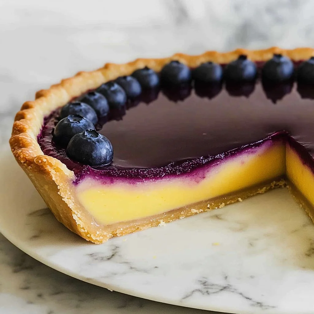 Blueberry–Lemon Curd Tart