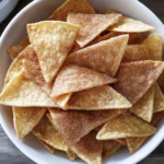 Cinnamon Sugar Tortilla Chips (Oven Baked)