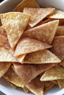 Cinnamon Sugar Tortilla Chips (Oven Baked)