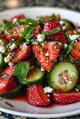 Cucumber Strawberry Salad