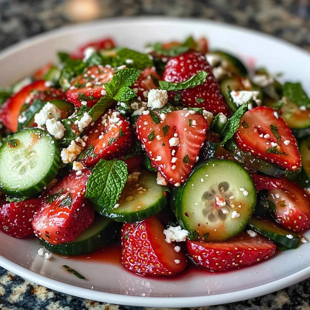 Cucumber Strawberry Salad